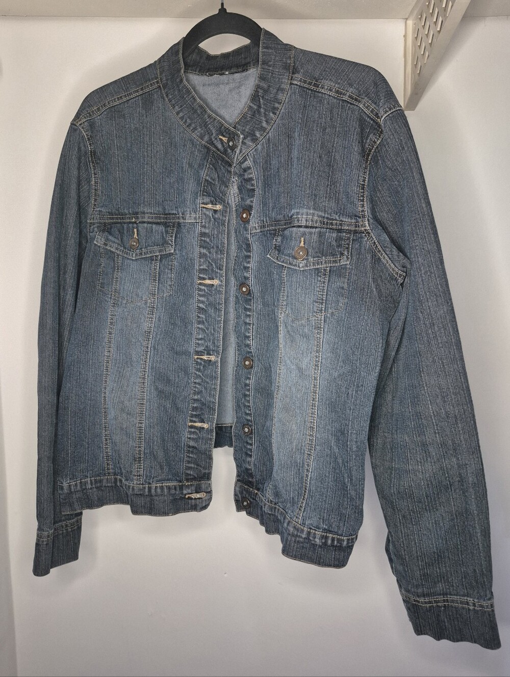 Contrast Jeans Vintage Denim Jean Jacket